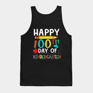 100 Days Of Kindergarten Happy 100th Day Of School Tank Top